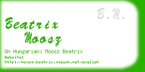 beatrix moosz business card